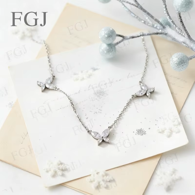 Collier pendentif en Moissanite certifié GRA