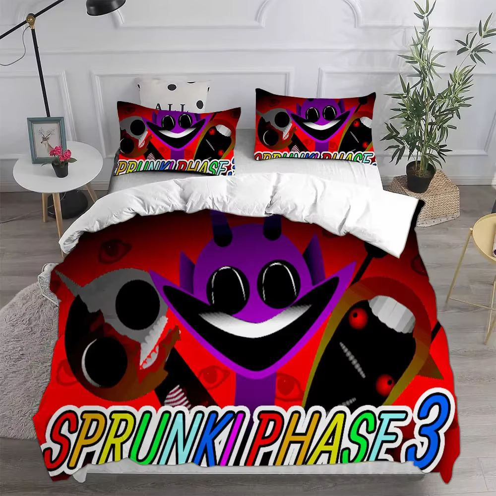 Sprunki ensembles de literie housse de lit souple couette