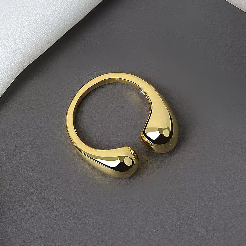 ANENJERY couleur argent minimaliste goutte d'eau
