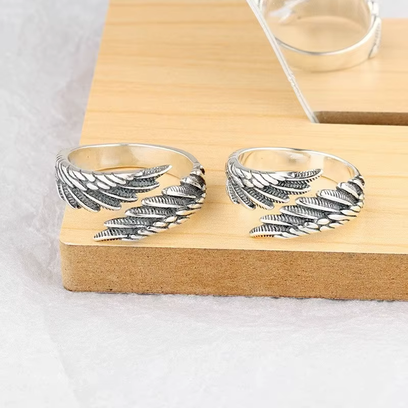 Bagues ouvertes empilables en argent Sterling 925 pour femmes