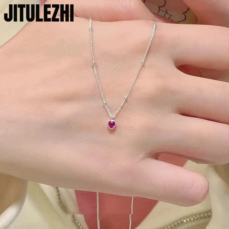 Collier pendentif en argent Sterling 925 pour femmes