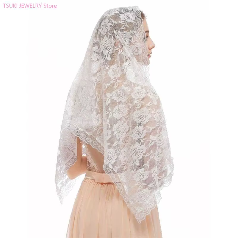 62KE – voile en dentelle pour châle