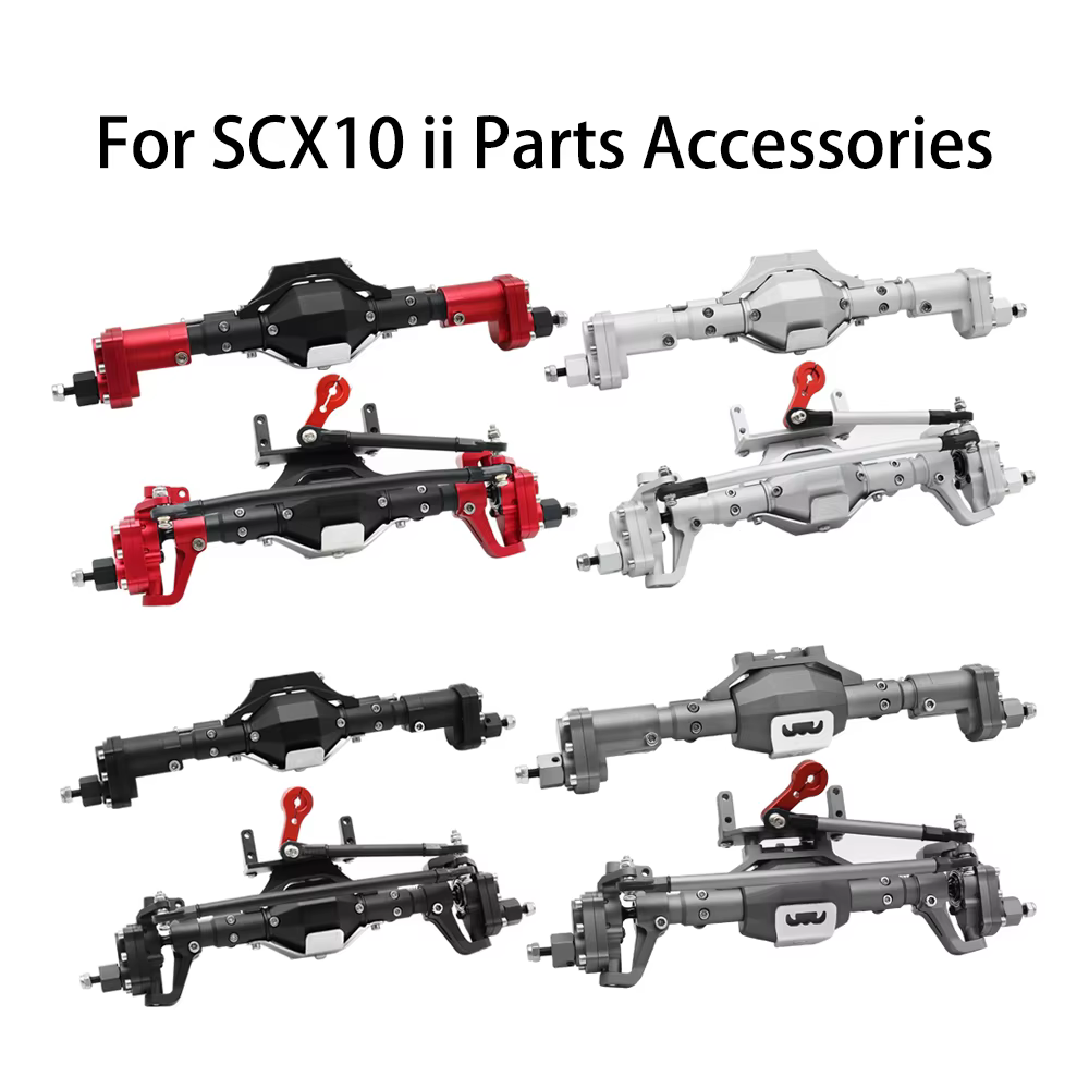 BDXRC SCX10 II – axe de portail en métal et aluminium