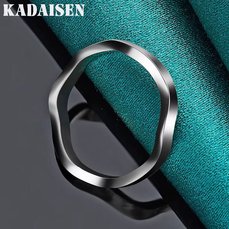 Argent sterling 925 Wave 7-10 # Bague pour femmes
