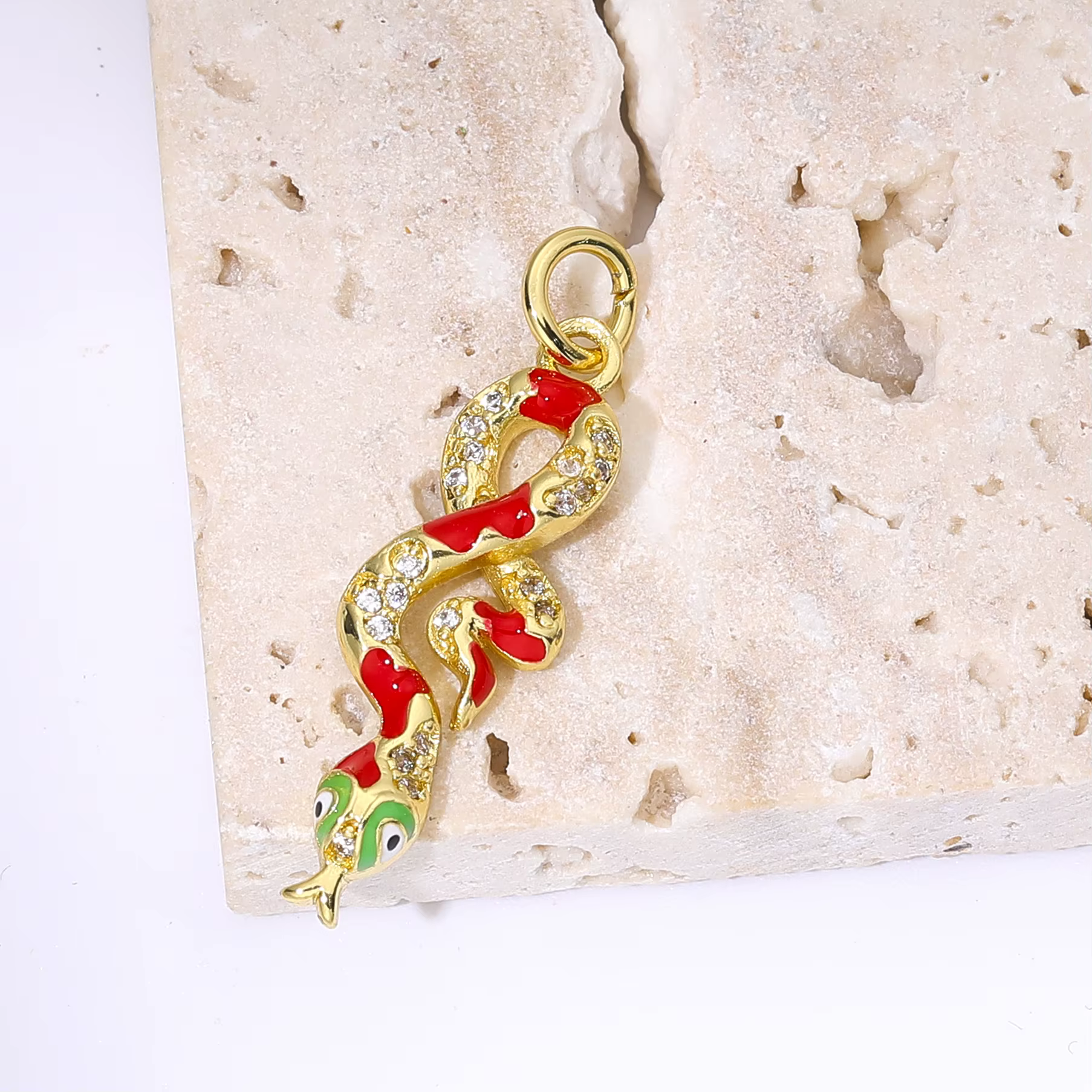 Pendentif en or véritable plaqué 18 carats pour femme