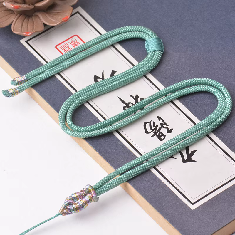 Colliers chaînes tressées bricolage pendentif fait à la main lanière réglable petite chaîne ronde Couple bijoux accessoires femmes collier