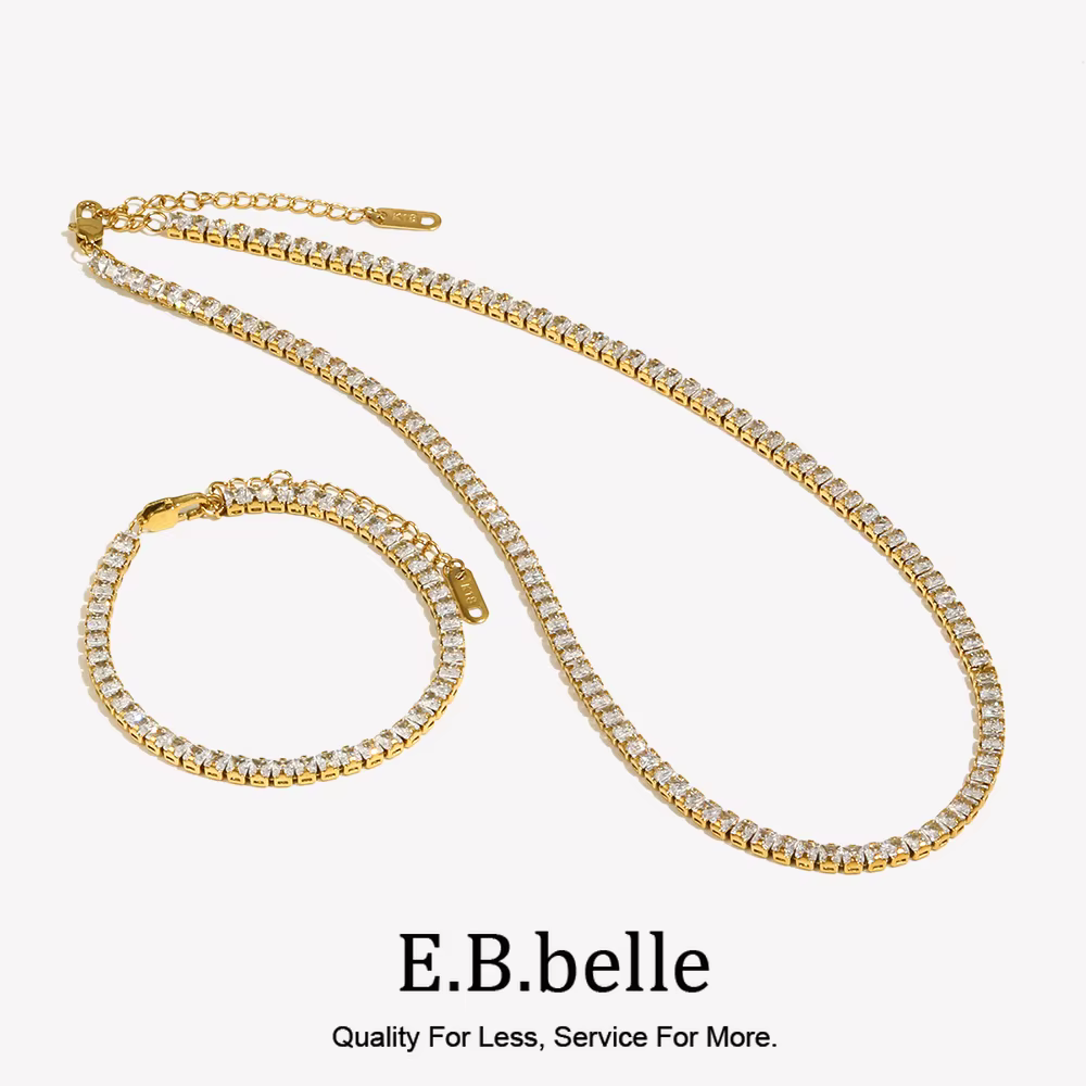 E.B.belle Tennis-Ensemble de bijoux de luxe pour femme