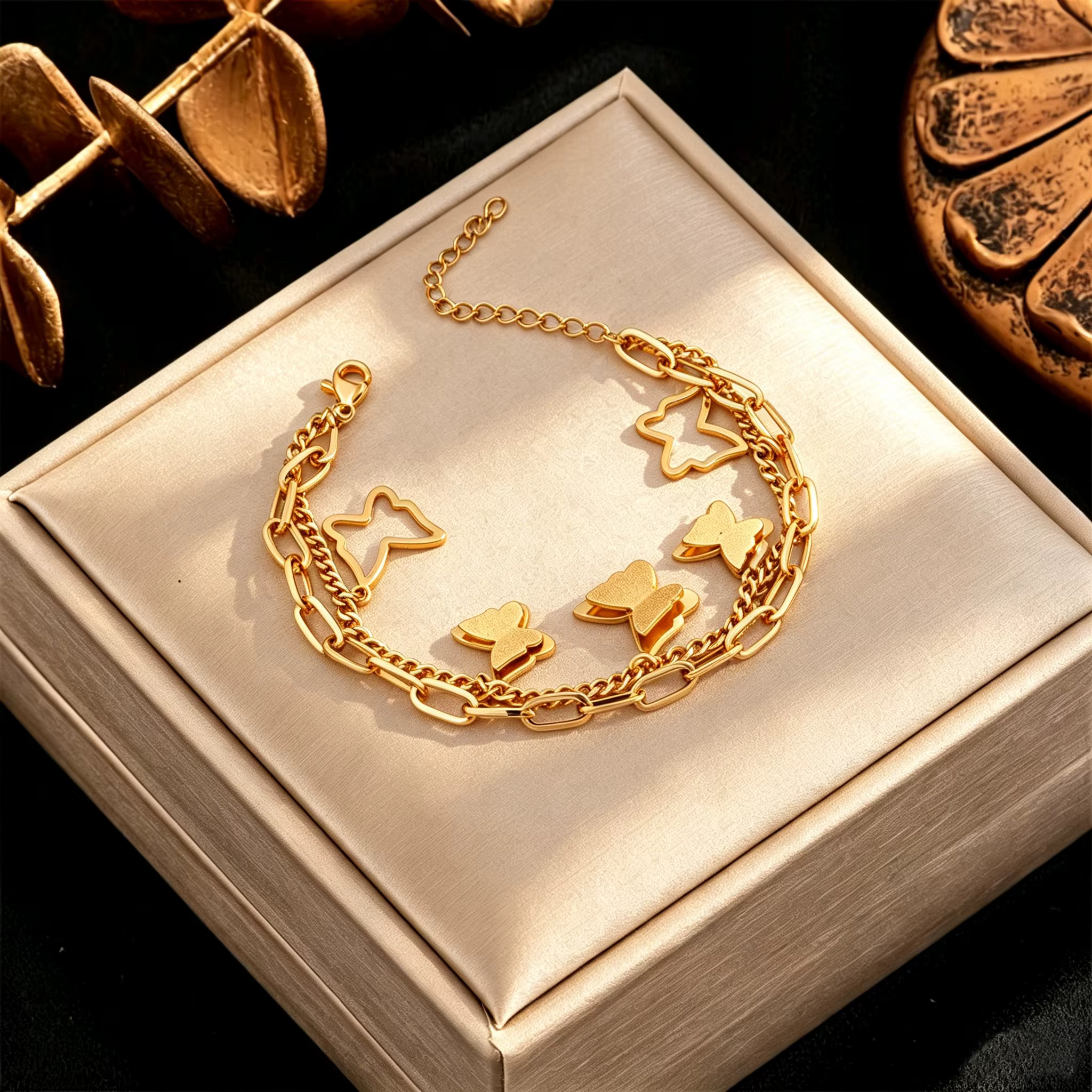 Bracelet tendance pour femme en acier inoxydable