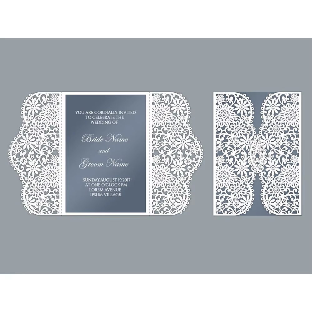 Matrices de découpe en métal pour Invitation de mariage