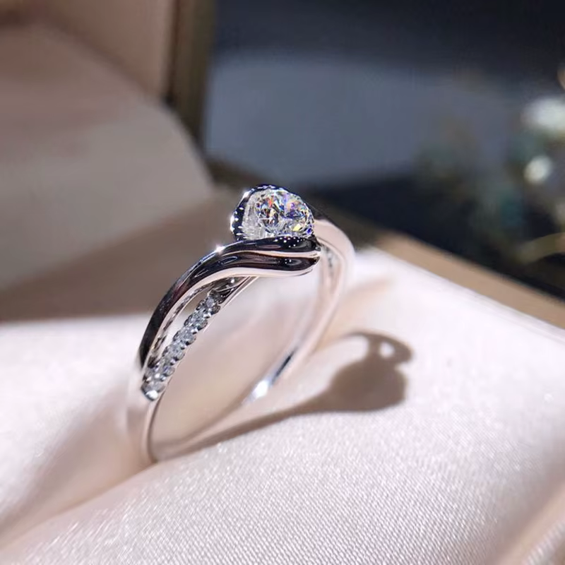 Bague en argent regardé 925 pour femme