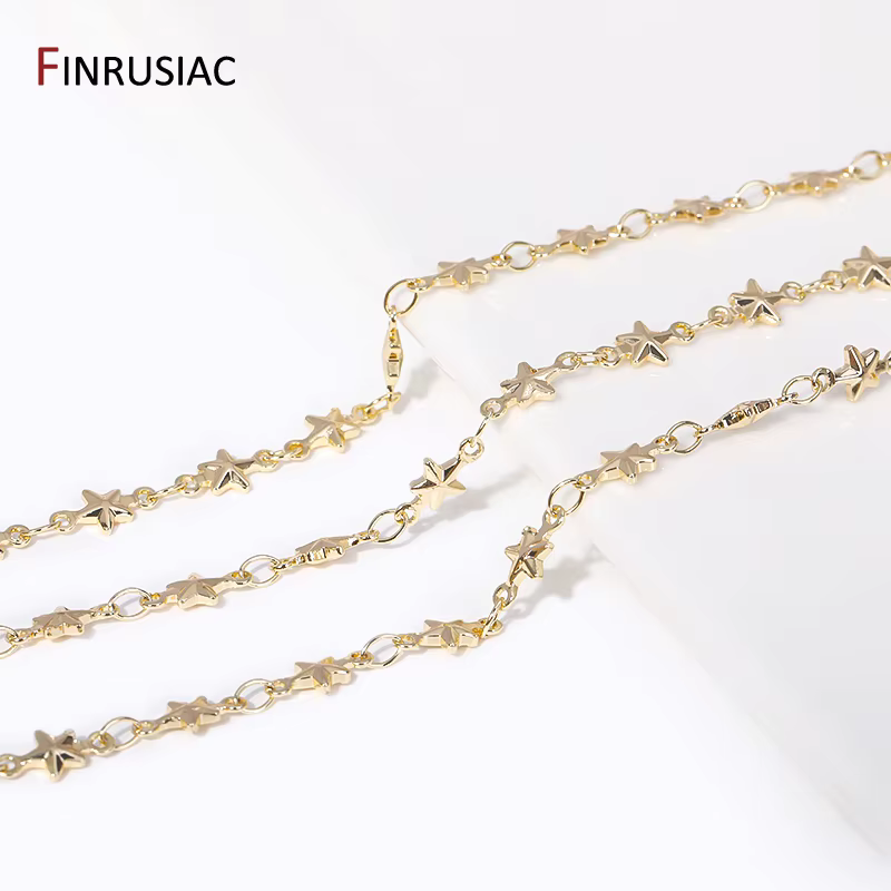 Bijoux étoile brillante plaquée or 14 carats