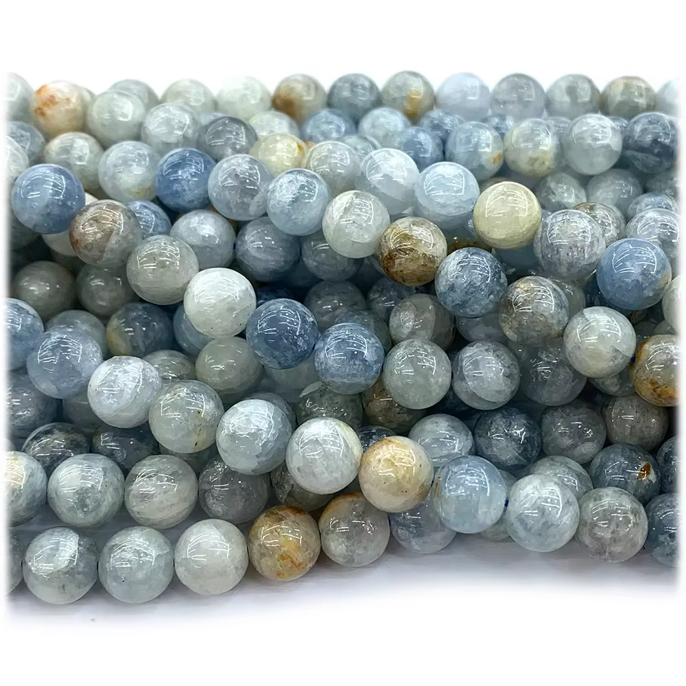 Perles Rondes Billy Stine Naturelles pour Bijoux