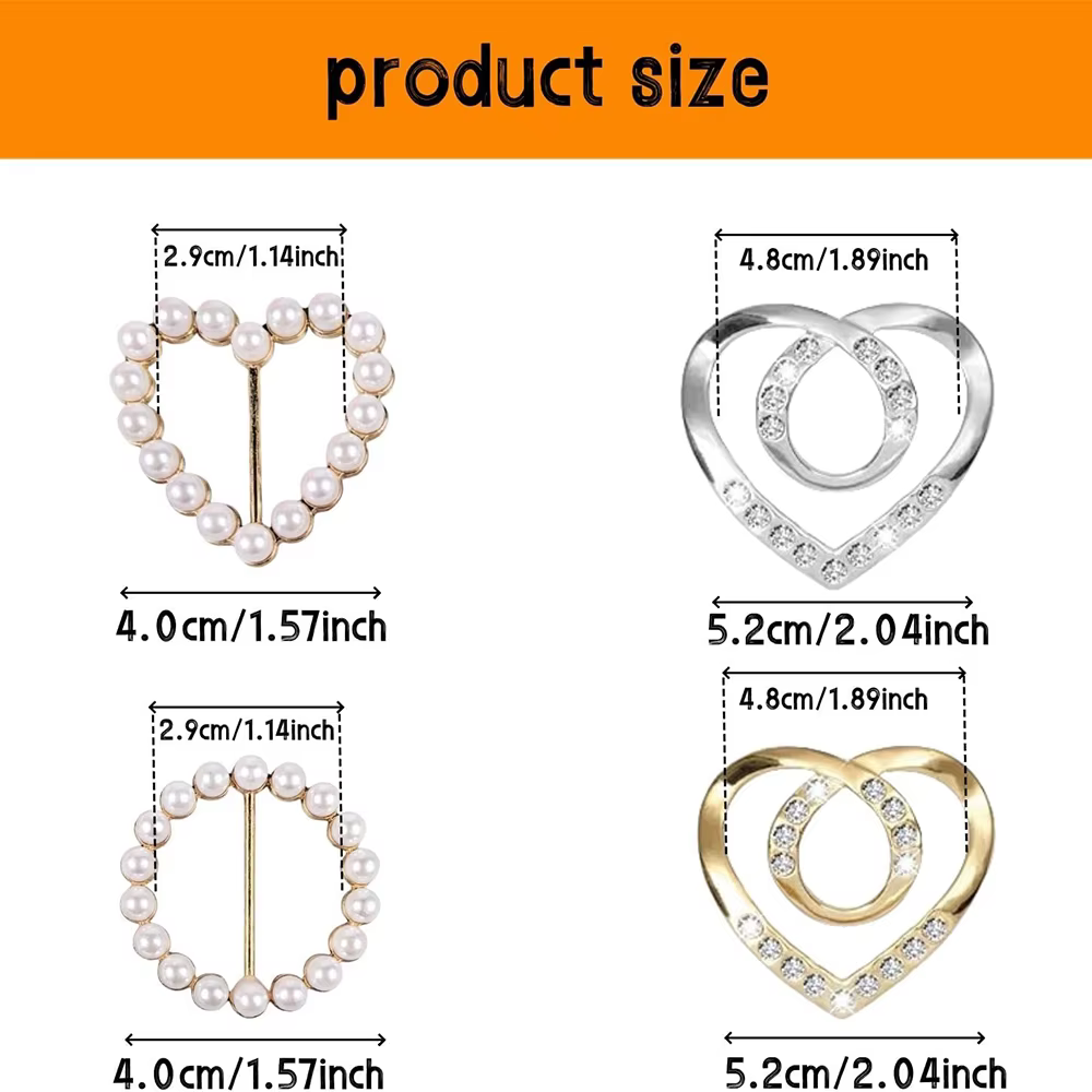 4 pièces t-mignon écharpe anneau et diapositives pour foulards-chemises Clips vêtements métal rond cercle anneaux