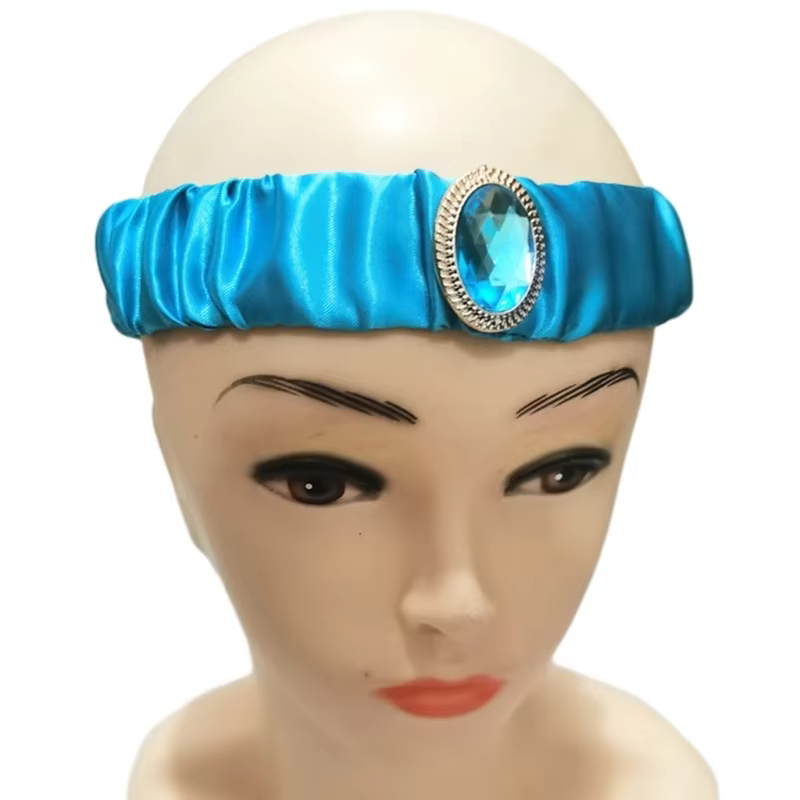 Filles Jasmine Bandeaux avec Grand Cristal Chapeaux Princesse Arabe Bandes Cheveux
