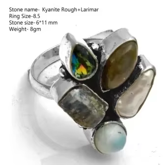 Bague en Rhodonite véritable pour femmes, bijoux cadeau