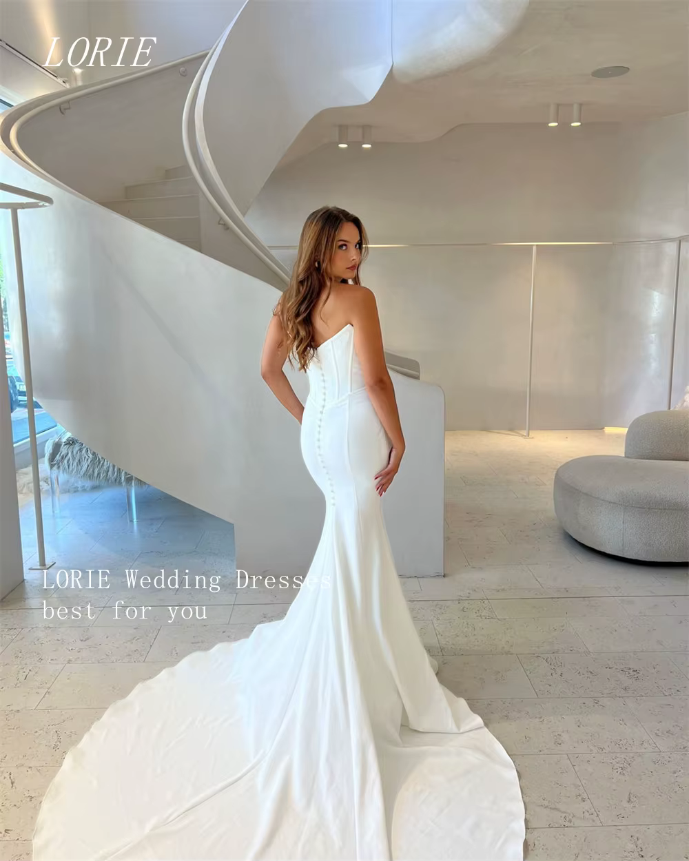 LORIE luxe auto-culture sirène robe de mariée chérie robes