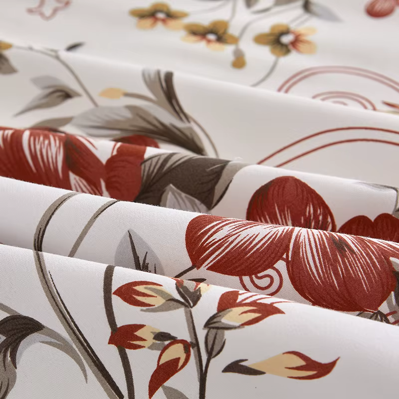 Ensemble de 3 pièces de jupe de lit de Style Floral et taie d'oreiller