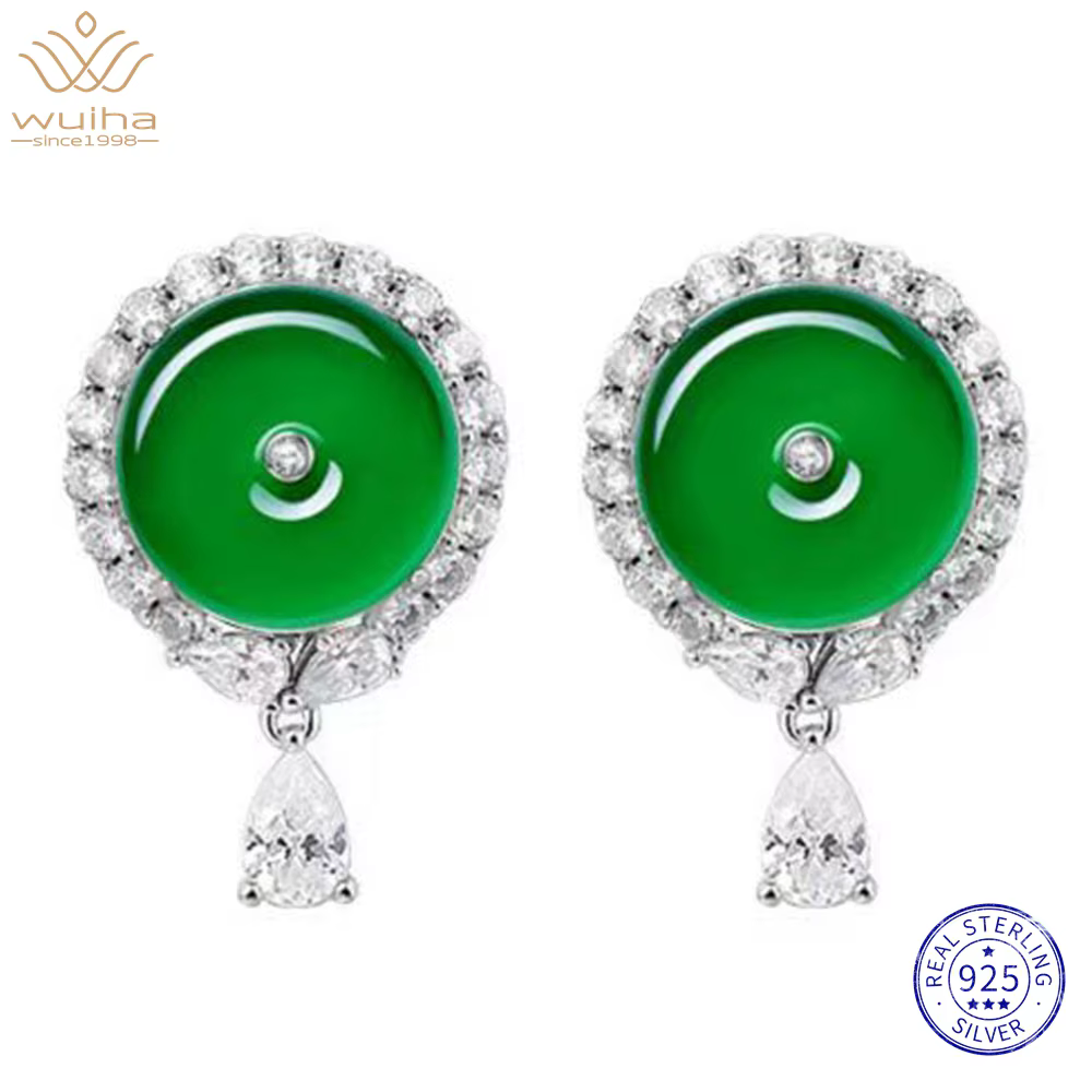 Boucles d'oreilles vintage en argent regardé 100% 925