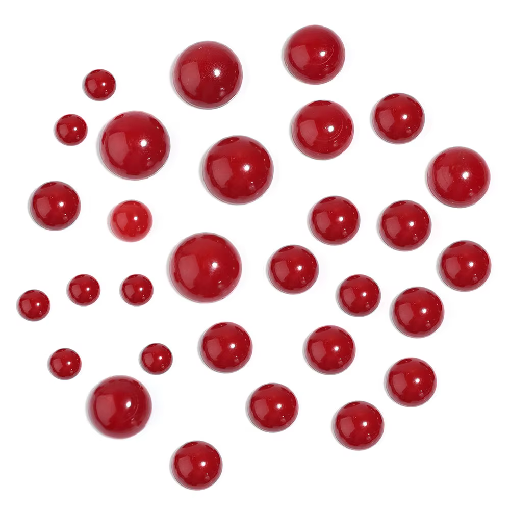 Perles de Cabochon en corail rouge