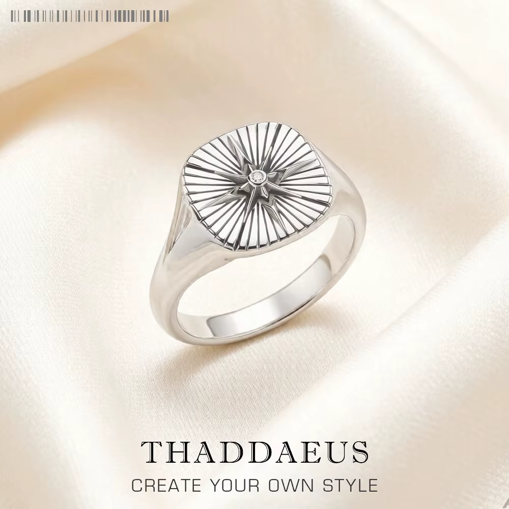 Bague chevalière Vintage étoile fine bijoux pour femmes hommes été cadeau énergique en argent Sterling 925