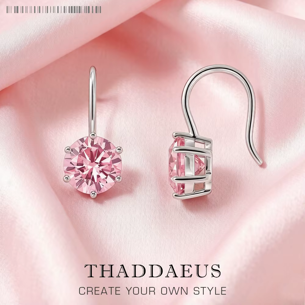 Boucles d'oreilles rondes en Zircon pour femmes
