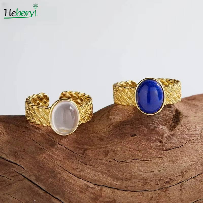 Bagues en argent 925 Lapis Lazuli pour femmes