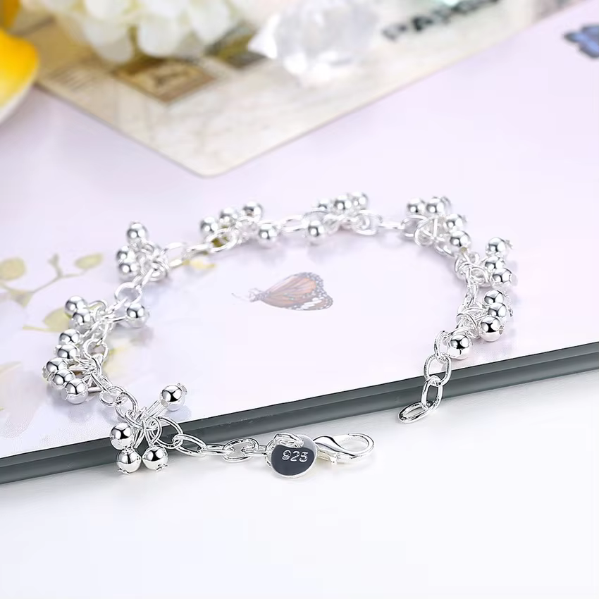 Bracelets et collier en argent regardé 925 pour femmes