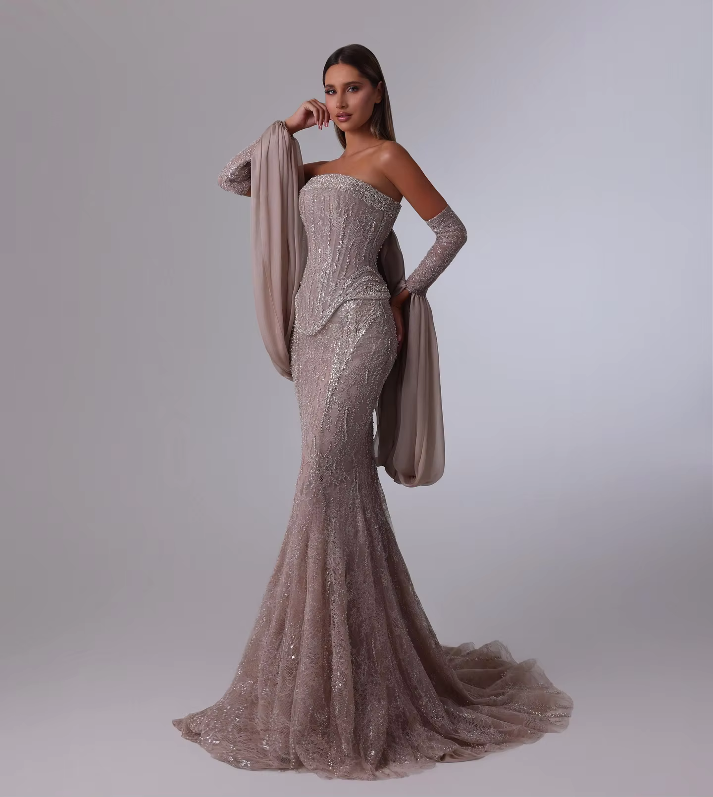 Robe de soirée de luxe pour femmes de dubaï