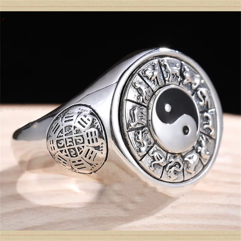 Bague du zodiaque Qiankun pour homme