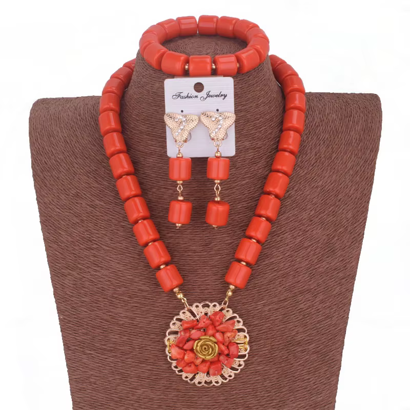 Ensembles de bijoux de mariage traditionnels nigwin pour femmes mariées