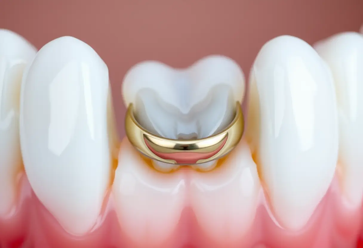 Une bague dentaire en composite se fond parfaitement dans la bouche