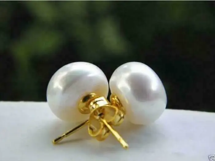 Boucles d'oreilles en or 14 carats, certificat d'article le plus vendu, AAA 7-8mm 8-9mm 9-10mm 10-11