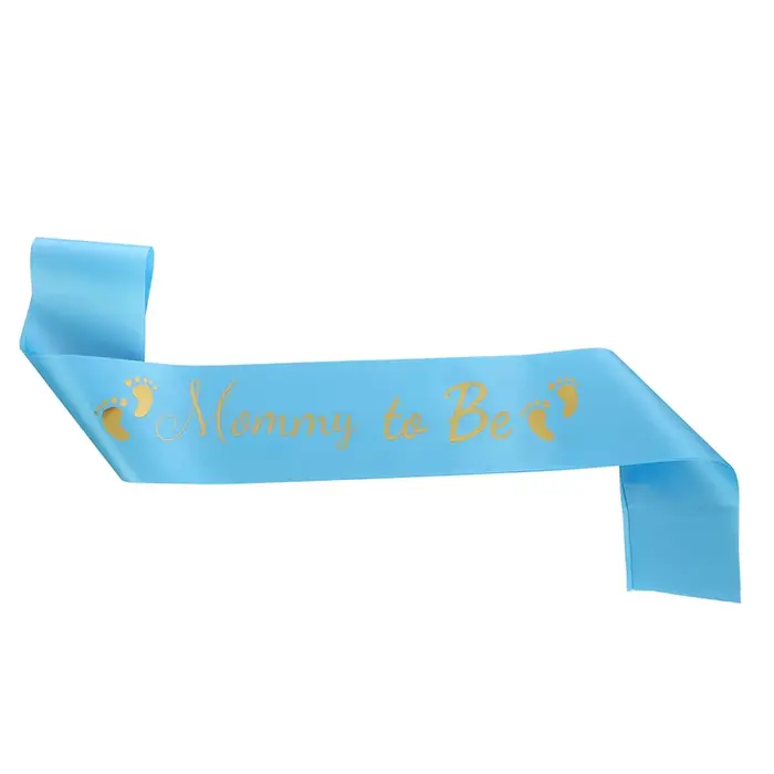 Welcome Baby Party Mommy to punRibbon Ceinture, Mommy to be Hot Stamped Belt, Initiated Strap, EtiAd