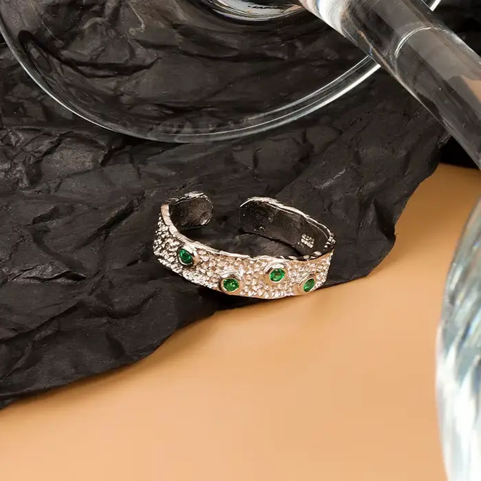 LIVVY – bagues réglables géométriques simples et Vintage pour femmes, couleur argent, accessoires de