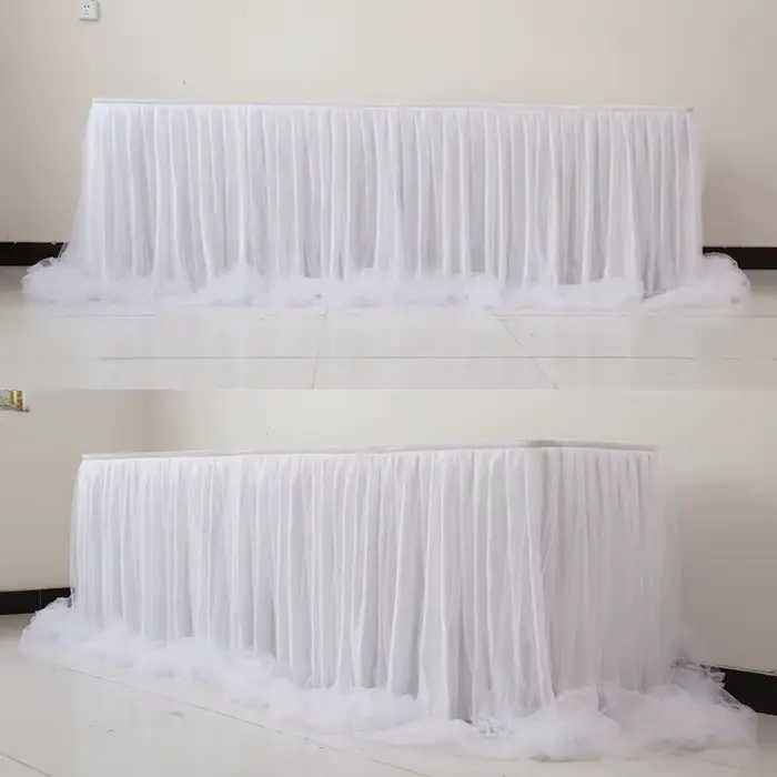 Jupe de table tutu en tulle pour fête à thème Nairobi orn, baby shower mariage, jupe de table pour d