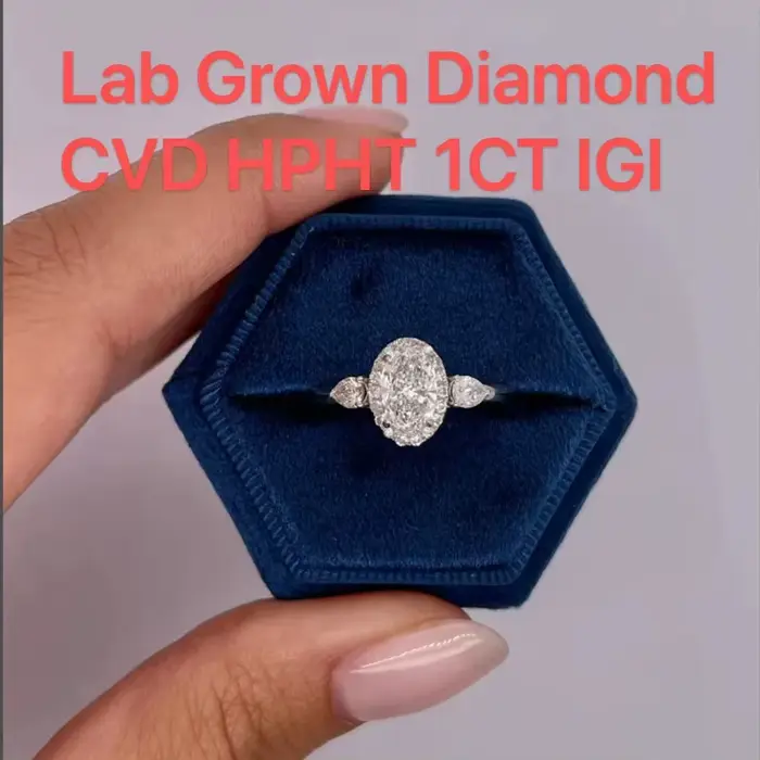 Gland-Ensemble de matiques de fiançailles en diamant de laboratoire